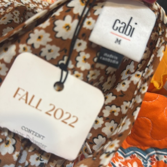 CAbi Brown Floral Sleeveless Top - Picture 3 of 3